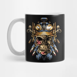 military skull Mug